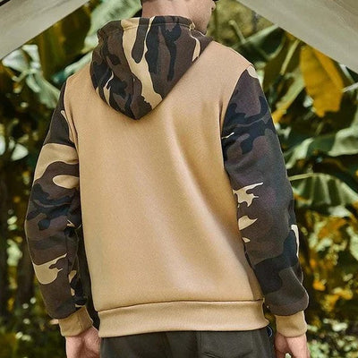 Maverick - Sweat à capuche avec manches à imprimé camouflage