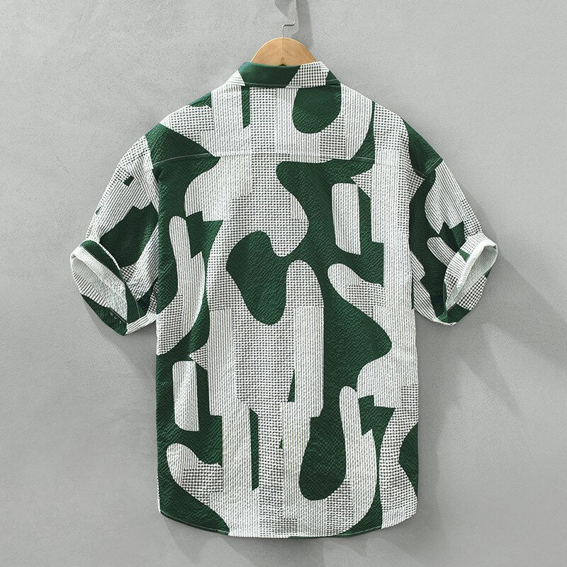 Aurelius - chemise d'été à motif géométrique