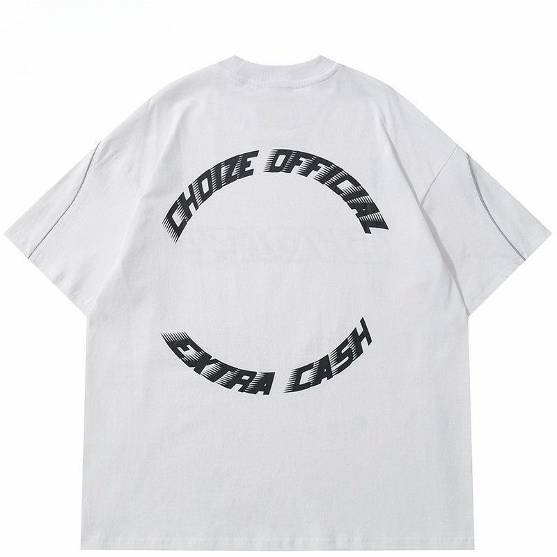 Damon - t-shirt graphique avec passepoil