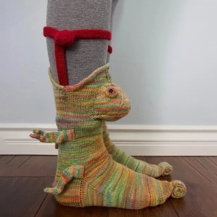 Janna - De jolies chaussettes tricotées avec des animaux