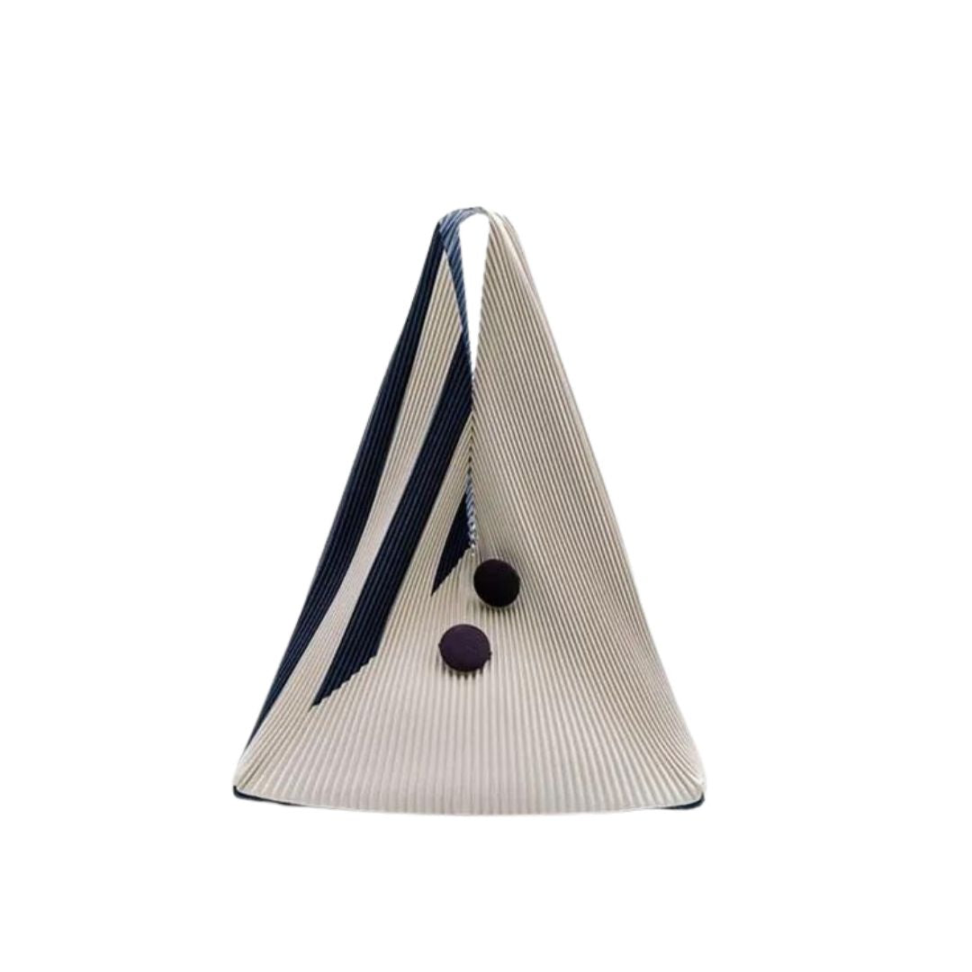 Verti - Sac triangulaire contemporain au design plissé