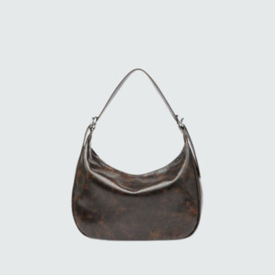Clara - sac à bandoulière en cuir de style vintage avec poches