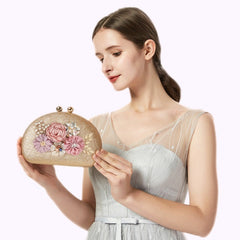 Seraphina - Sac à anse décoré de fleurs et de perles