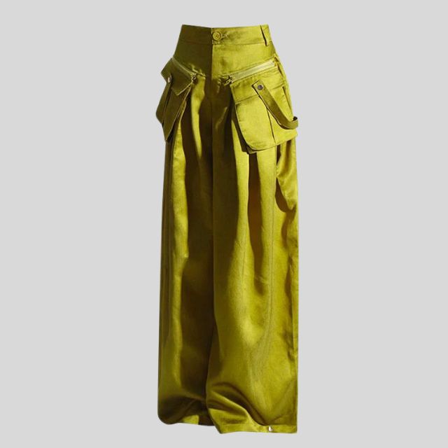 Aurelia - Pantalon large luxueux avec poches voyantes