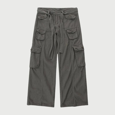 Noah - pantalon cargo avec grandes poches et bretelles en sangle